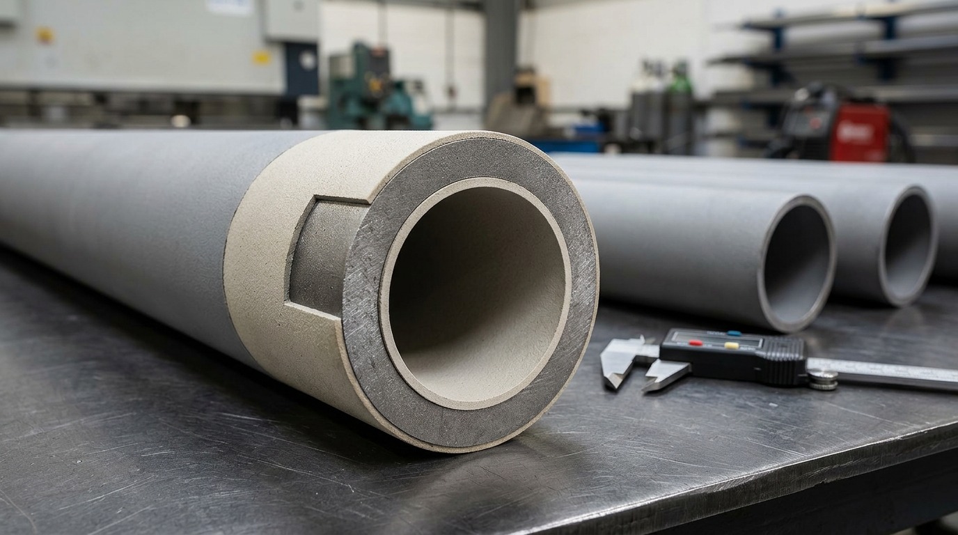 image of calorised ceramic coated lance pipes
